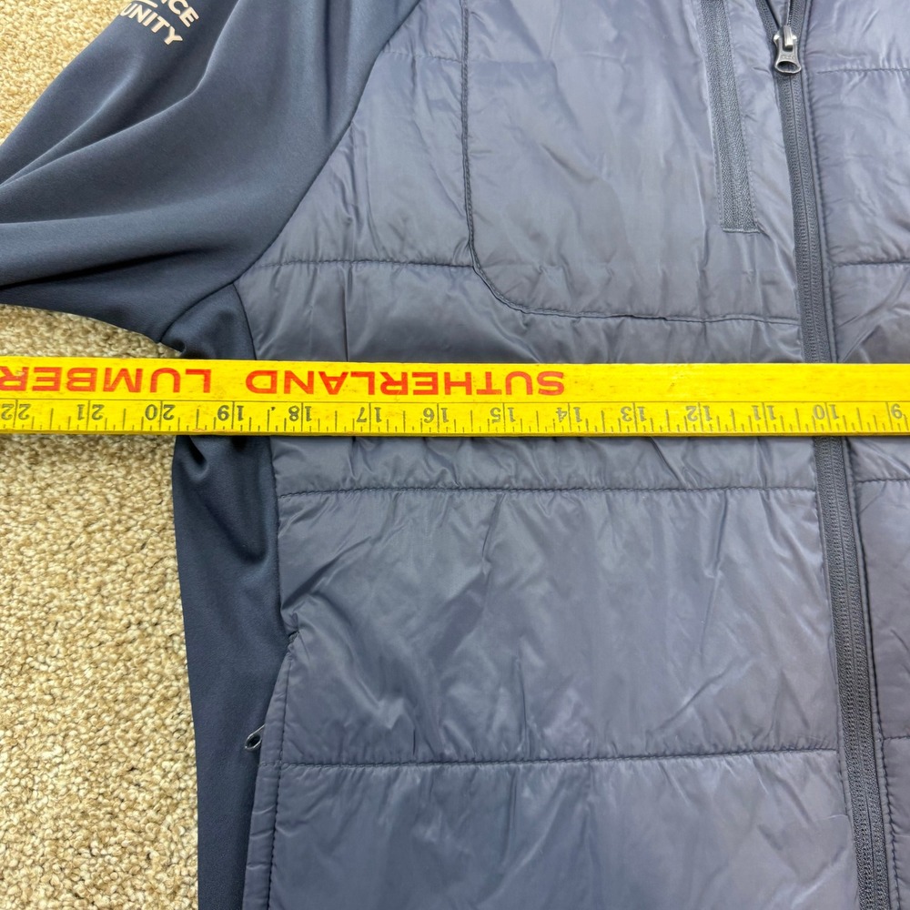 Refined Matter Men's Fresh Thyme Hybrid Quilted Jacket M Navy Blue Workwear - Picture 3 of 12